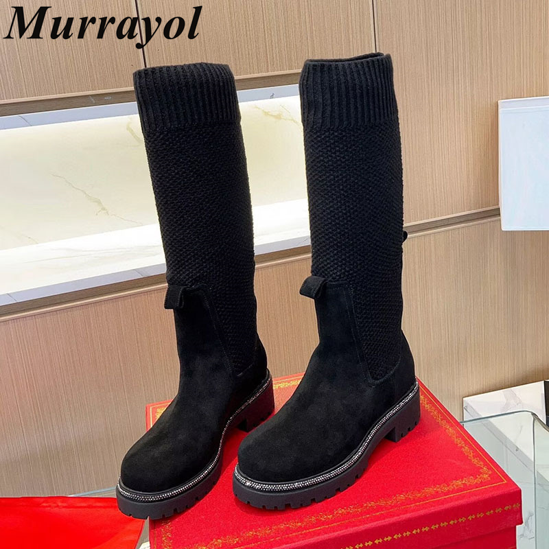 Sock Boot Women - Stivali alti al ginocchio Stivali da