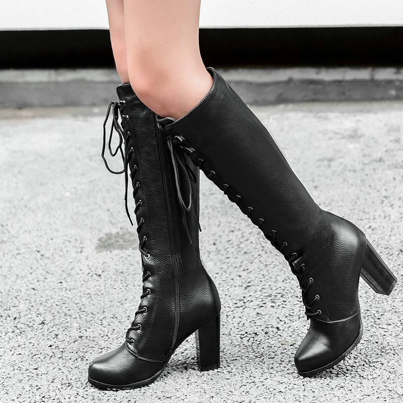 Sock Boot Women - Stivali da donna Tacchi alti spessi
