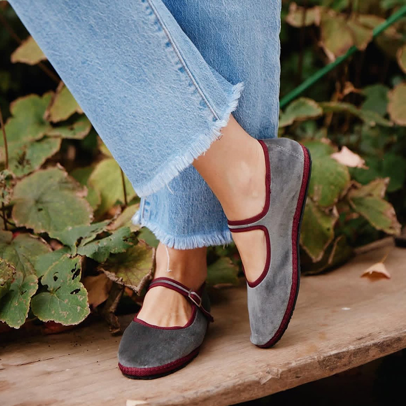 Women'S Shoes Hands Free - Grigio Mary Jeans Scarpe basse da