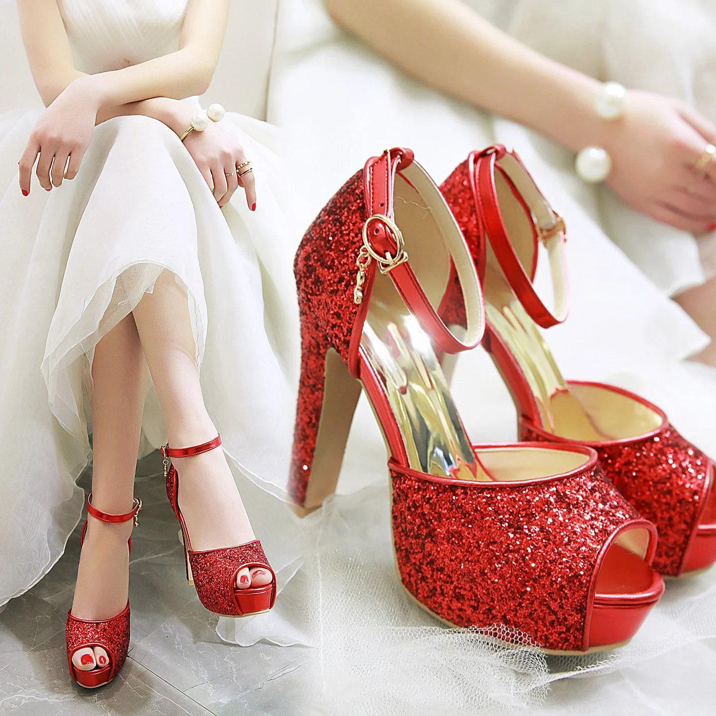 Sandali con plateau con tacco  - Women Shoes Formal recensione e prezzo